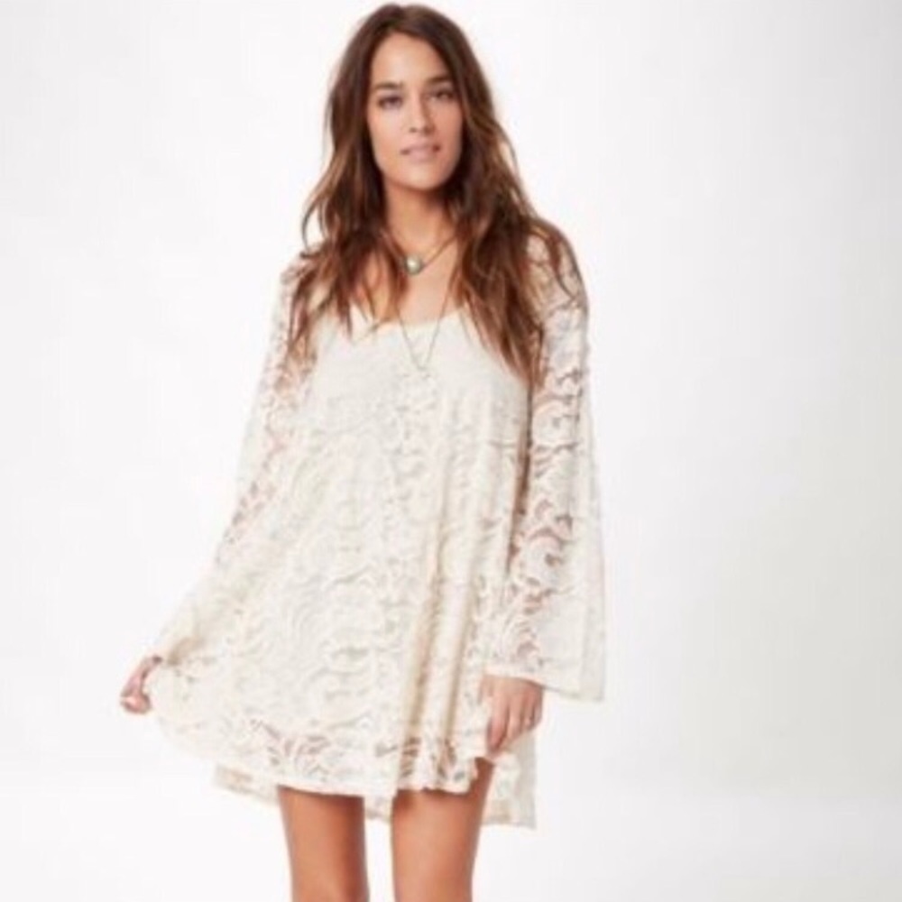 Show Me Your MuMu Fannie Flow Lace Dress | LARGE